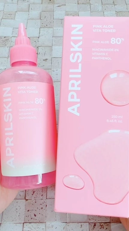 ピンクアロエビタトナー/APRILSKIN/化粧水の人気ショート動画