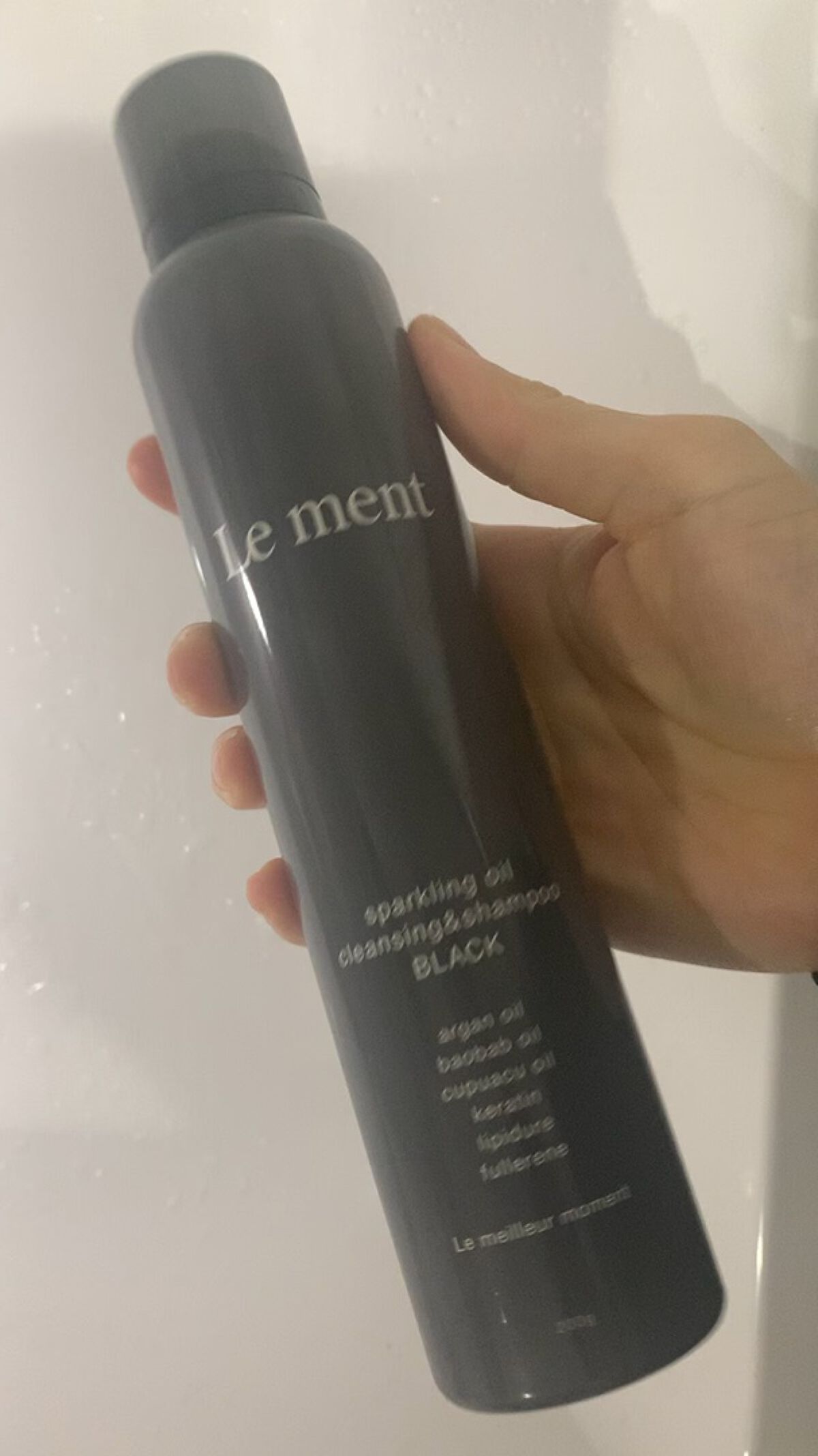 スパークリングオイル クレンジング＆シャンプー ブラック /Le ment/市販シャンプーを使ったクチコミ（1枚目）