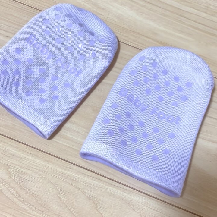 ベビーフット 保湿密封ソックス/ベビーフット/レッグ・フットケアの動画クチコミ1つ目