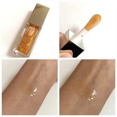 コンフォート リップオイル  07 honey glam/CLARINS/リップグロスを使ったクチコミ（2枚目）