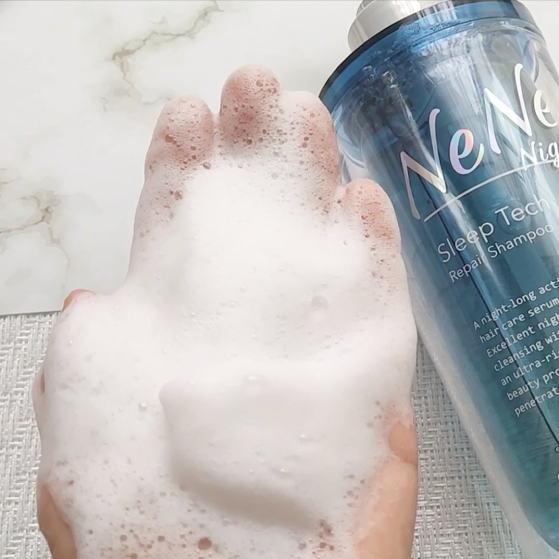 スリープテック リペア シャンプー／ヘアトリートメント/NeNe Night/市販シャンプーを使ったクチコミ（3枚目）