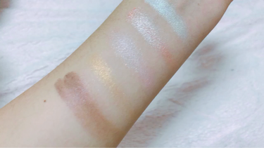 エルファー グリッターアイシャドウ/DAISO/アイシャドウパレットを使ったクチコミ(3枚目)