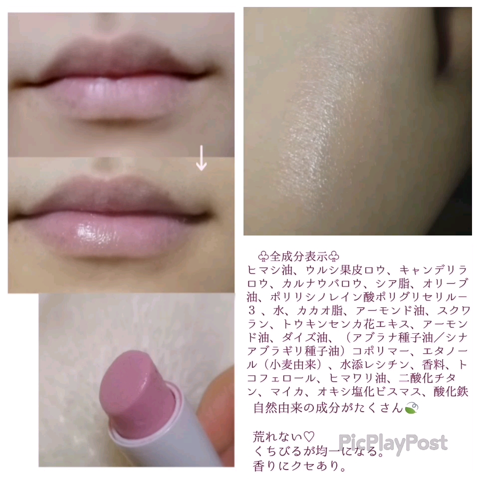 マイリップ リペア ザクロ＆ブラジルナッツ/ラヴェーラ/リップクリームを使ったクチコミ（2枚目）