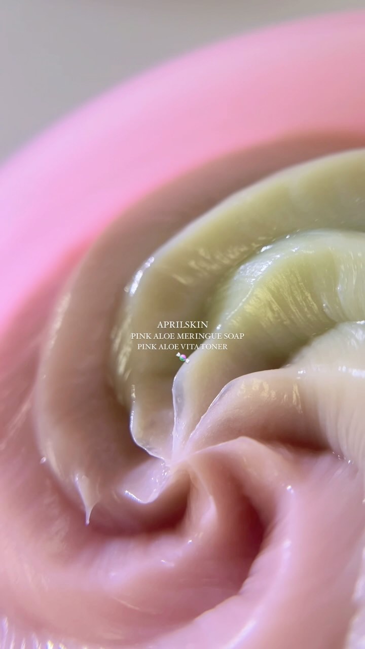 ピンクアロエメレンゲクレンザー/APRILSKIN/その他洗顔料を使ったクチコミ（1枚目）