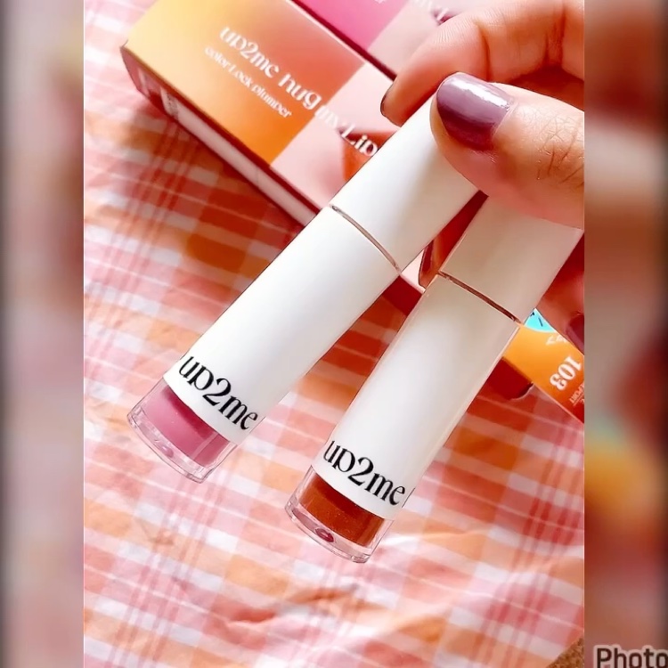 アップトゥーミー　ハグマイリップ　カラーロックプランパー/up2me/リッププランパーを使ったクチコミ（3枚目）