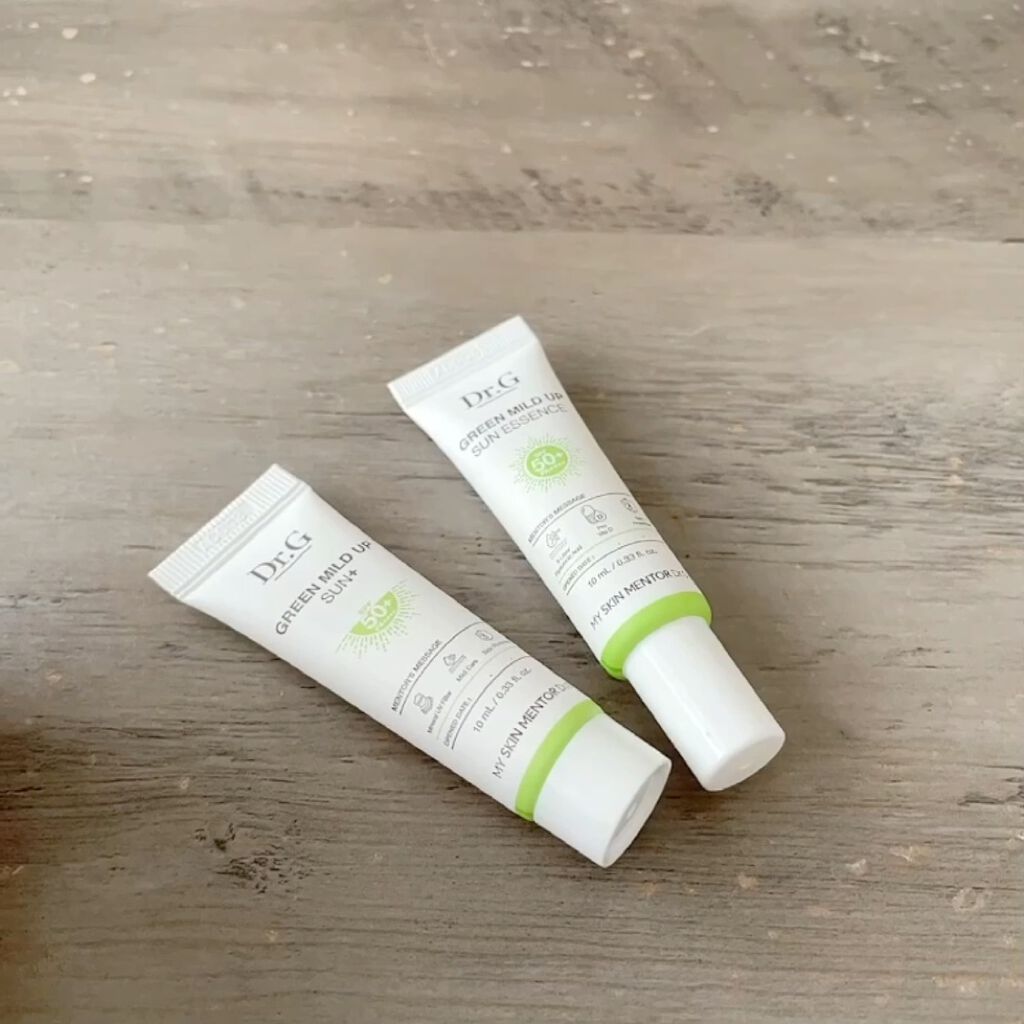 グリーンマイルドアップサンプラス/Dr.G/日焼け止めクリームを使ったクチコミ（2枚目）