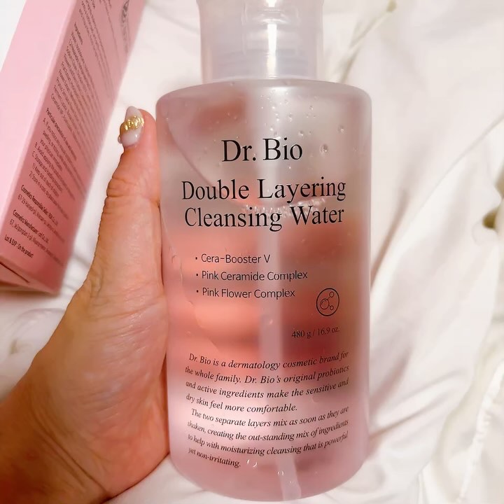 ダブルレイヤリングクレンジングウォーター/Dr.Bio/クレンジングウォーターを使ったクチコミ（2枚目）