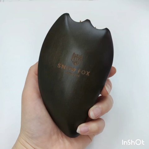 プレミアム FOX カッサ ゴースト ヘアブラシ ブラック/SNOW FOX SKINCARE/ヘアブラシの動画クチコミ2つ目