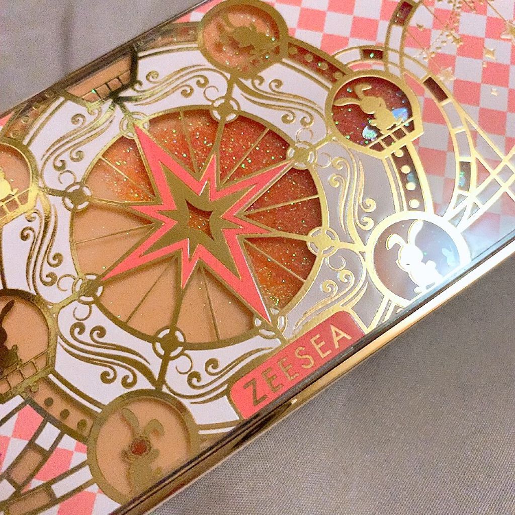 ZEESEA×大英博物館アリスアイシャドウパレット（12色）03桃色フラミンゴ /ZEESEA/パウダーアイシャドウの動画クチコミ4つ目