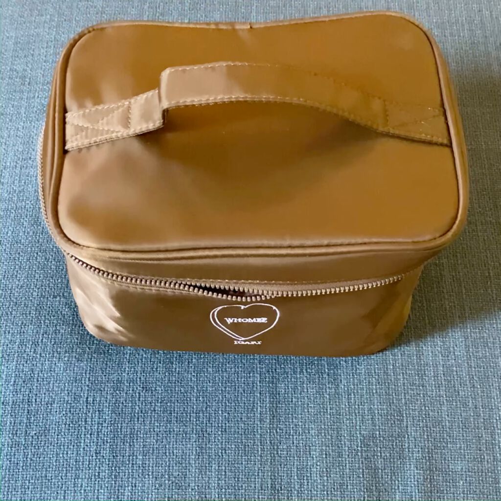 WHOMEE メイクポーチ 大のクチコミ「
﻿
＊フーミー﻿
　バニティポーチ（大）ブラウン﻿
﻿
限定色無事ゲットできました☺️﻿
﻿.....」（3枚目）