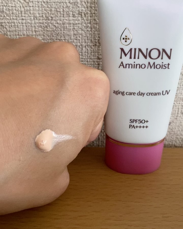 ミノン アミノモイスト エイジングケア デイクリームUV/ミノン/日焼け止めクリームを使ったクチコミ（2枚目）