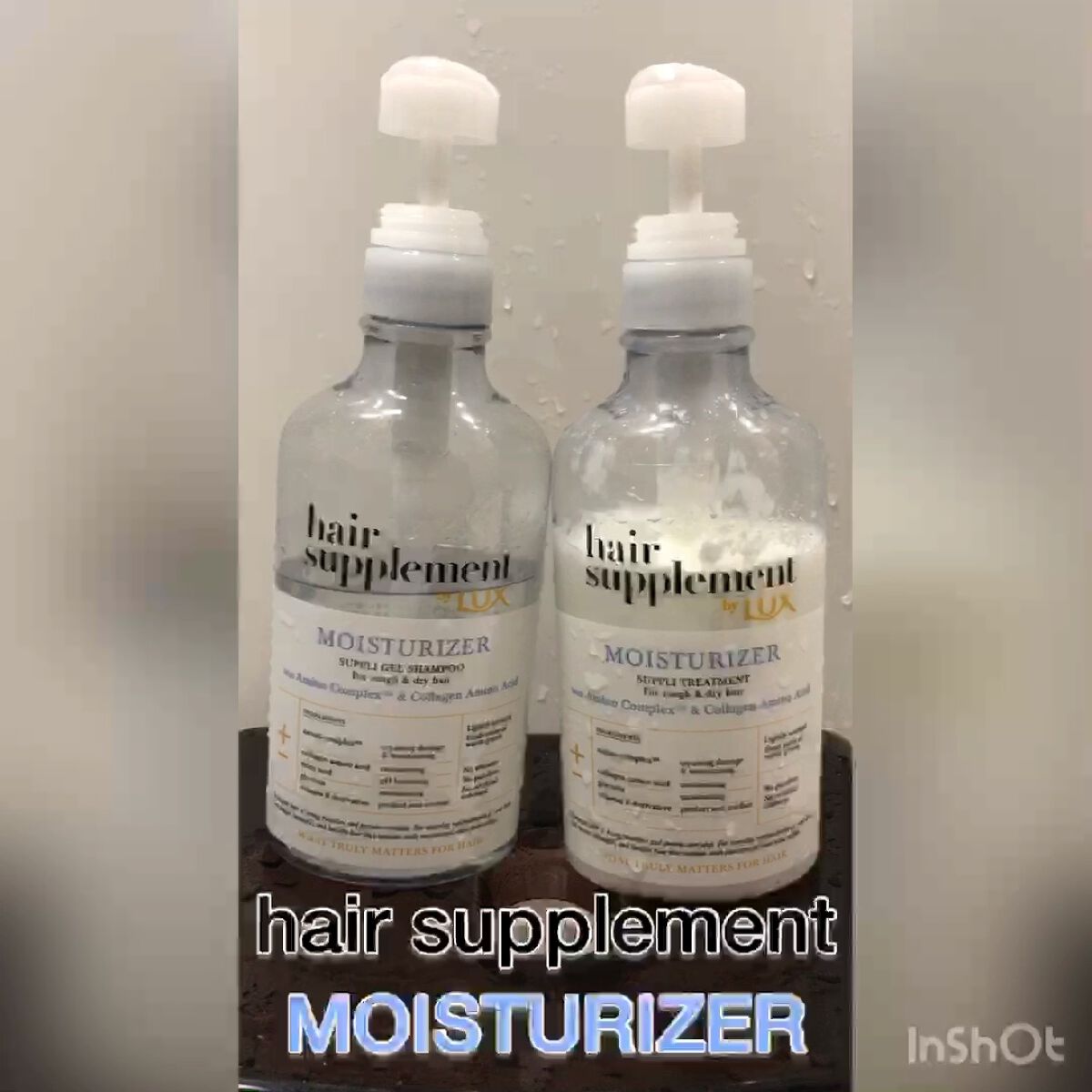 ヘアサプリ モイスチャライザー サプリジェルシャンプー／サプリトリートメント/LUX/市販シャンプーを使ったクチコミ（1枚目）