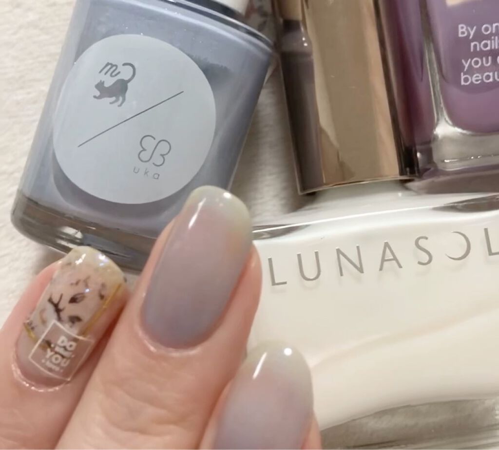 カラーベースコート ゼロ/uka/オールインワンネイルを使ったクチコミ（3枚目）