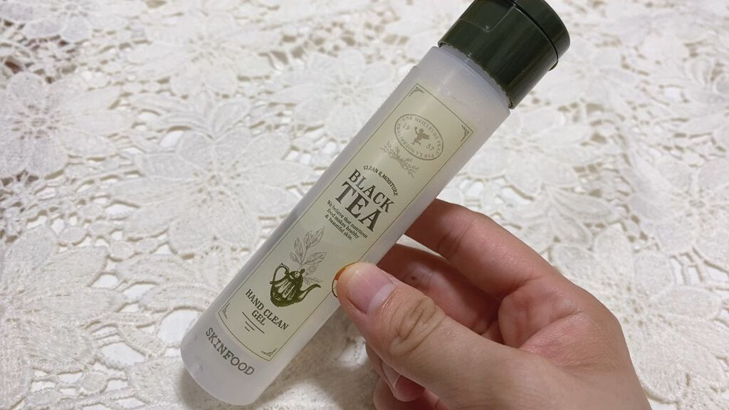 ブラックティー ハンドクリーンジェル/SKINFOOD/ハンドジェルを使ったクチコミ（1枚目）