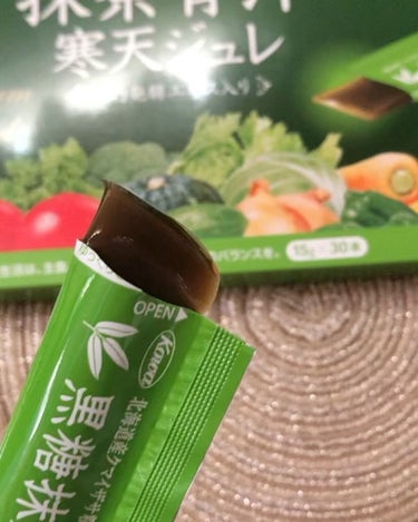 黒糖抹茶青汁寒天ジュレ/興和/健康サプリメントを使ったクチコミ（5枚目）