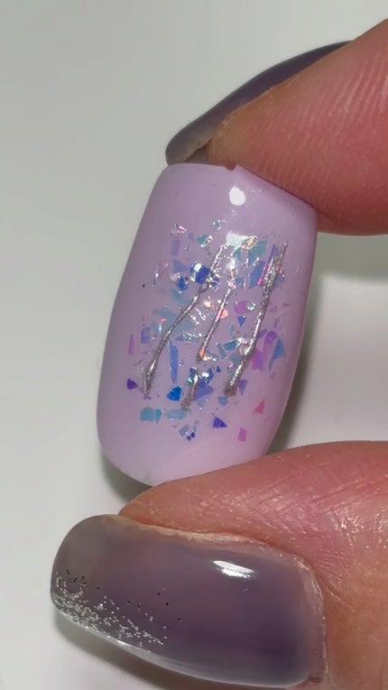 グリッター6個セット/DAISO/ネイルチップ・パーツの人気ショート動画