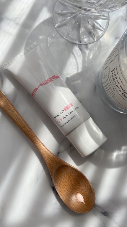 リペア&バランス スキンケアUVベース<トーンアップローズ>/Repair&Balance/日焼け止めクリームを使ったクチコミ(1枚目)