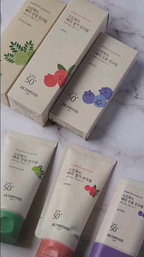 ベリー グローイング サンクリーム/SKINFOOD/日焼け止めクリームの人気ショート動画