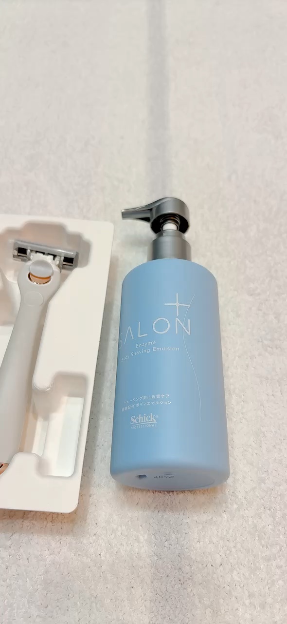 サロンプラス エンザイム ボディ シェービングエマルジョン/サロンプラス/ムダ毛ケアを使ったクチコミ（1枚目）