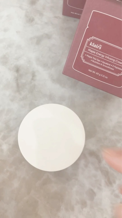 メープルエナジーインフュージングクリーム/Klairs/フェイスクリームを使ったクチコミ（3枚目）