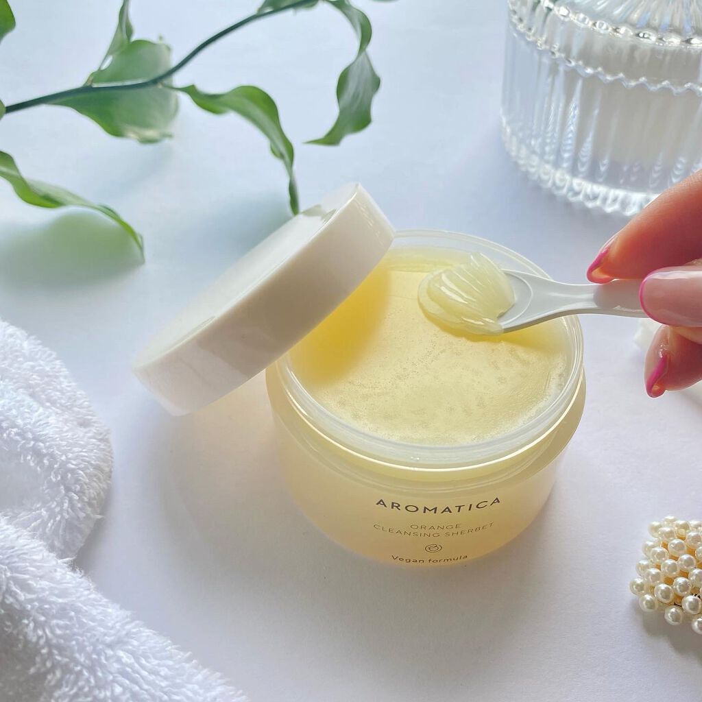 オレンジクレンジングシャーベット/AROMATICA/クレンジングバームの人気ショート動画