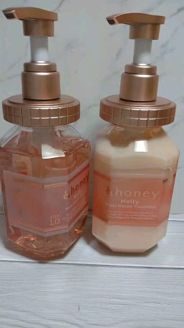 &honey Melty モイストリペア シャンプー1.0／モイストリペア ヘアトリートメント2.0/&honey/シャンプー・コンディショナーを使ったクチコミ（1枚目）