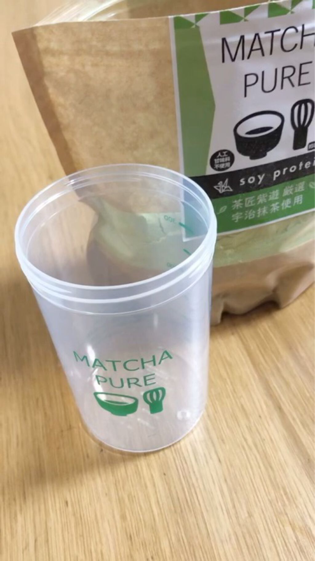 MATCHA PURE（プロテインパウダー）/ピュアパートナー/ソイプロテインを使ったクチコミ（2枚目）