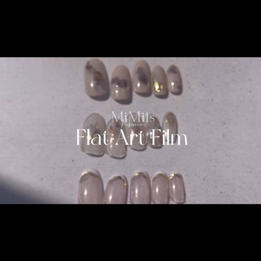 Mimits Flat Art Film  フラットアートフィルム/ビー・エヌ/ネイルシールの動画クチコミ2つ目