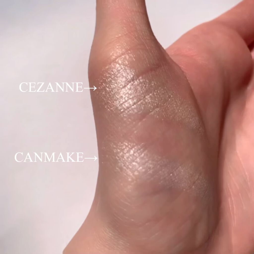 ハイライター/キャンメイク/パウダーハイライトを使ったクチコミ（3枚目）