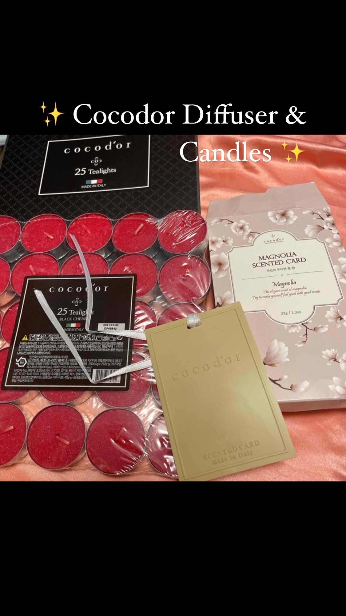 SCENTED CARD/COCODOR/アロマキャンドルを使ったクチコミ（1枚目）