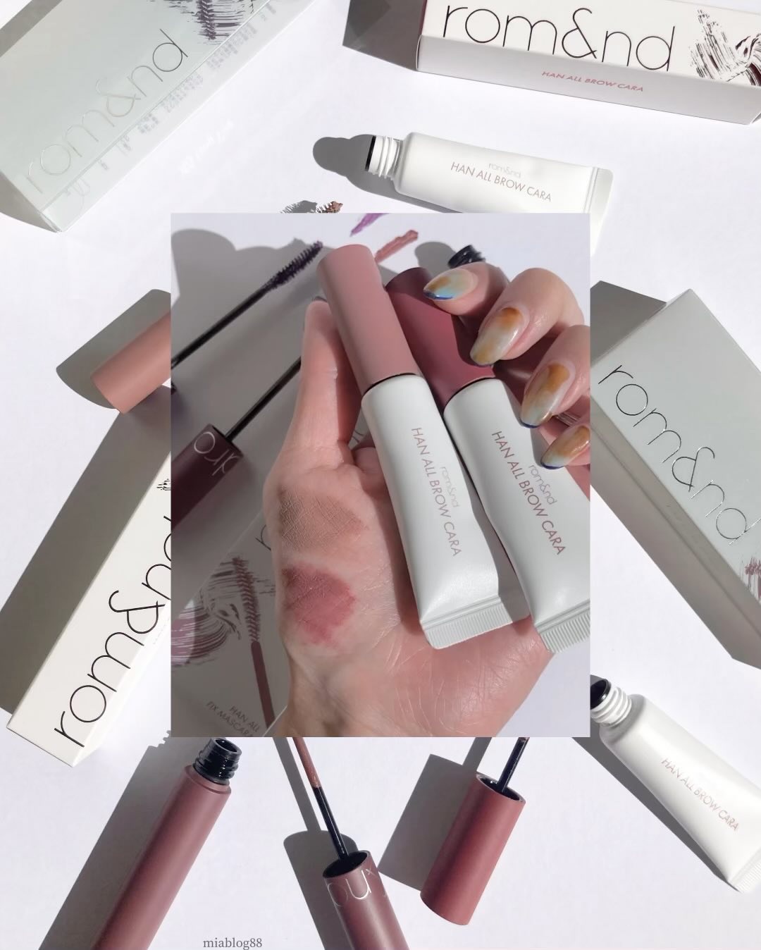 ハンオールブロウカラ/rom&nd/眉マスカラを使ったクチコミ（3枚目）