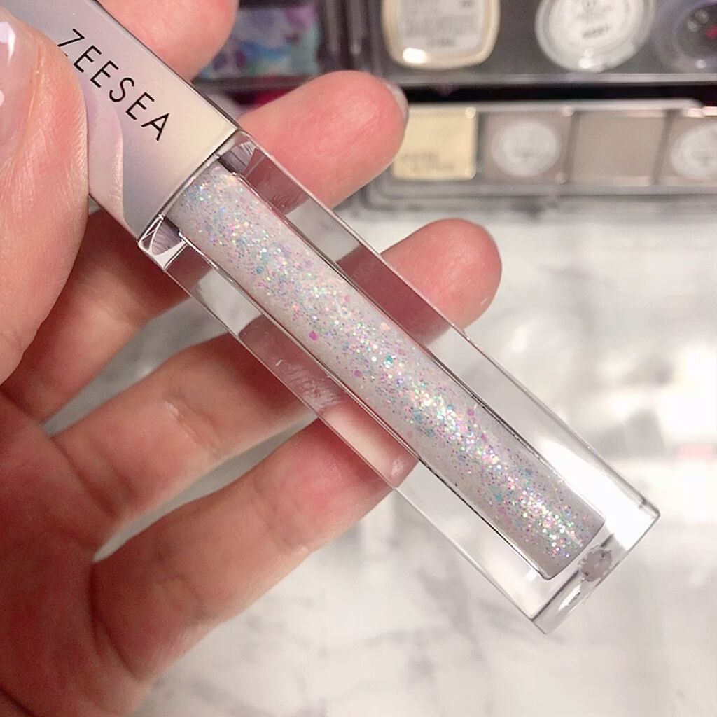 ダイヤモンドシリーズ 星空リキッドアイシャドウ/ZEESEA/リキッドアイシャドウを使ったクチコミ（3枚目）