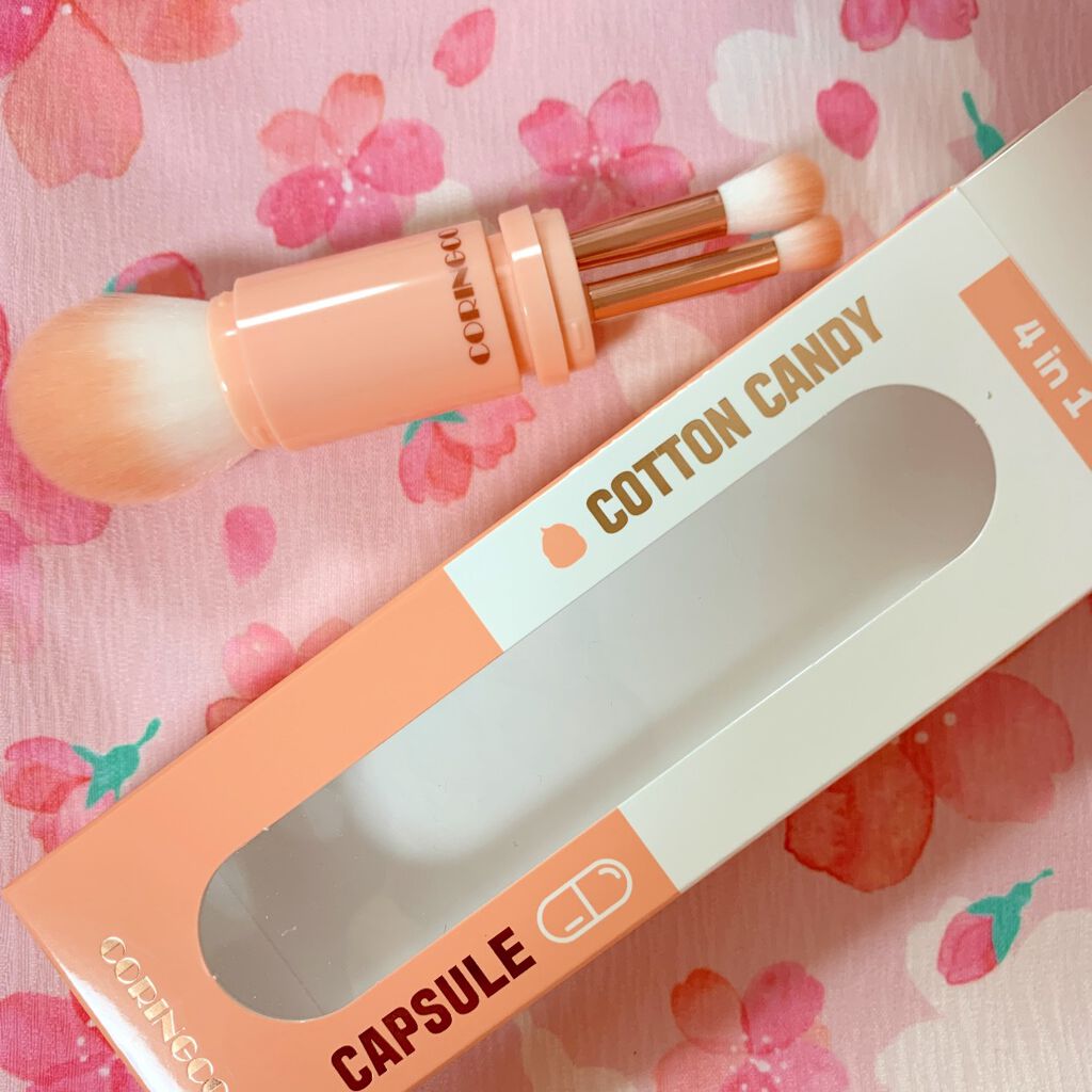 4in1 コットンキャンディーカプセルブラシ/CORINGCO/メイクブラシを使ったクチコミ（1枚目）