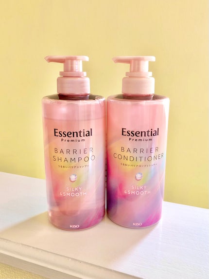 エッセンシャルプレミアム バリアシャンプー・コンディショナー シルキー&スムース/エッセンシャル/市販シャンプーの人気ショート動画