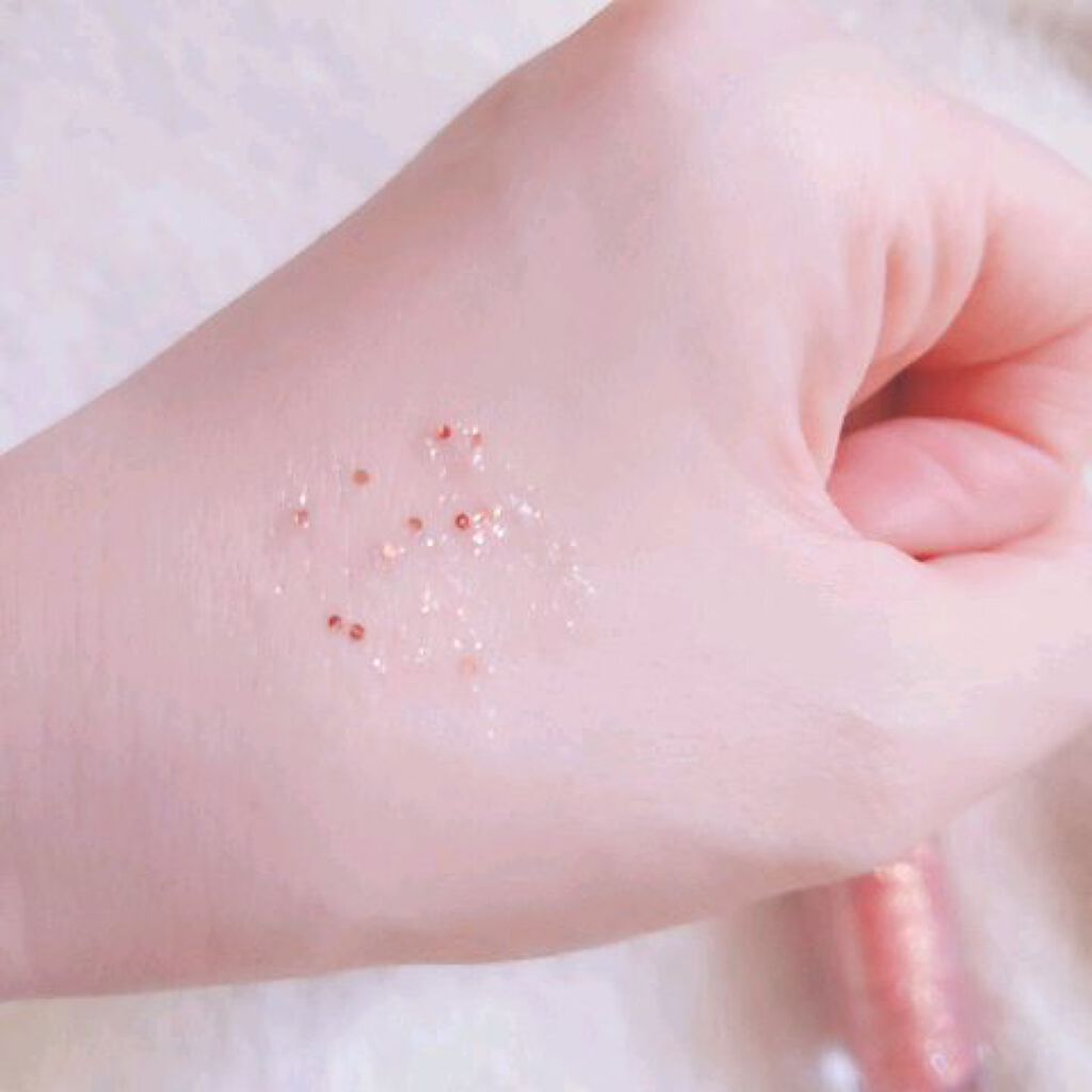 シャンパンアイグリッター/Peach C/グリッターを使ったクチコミ（2枚目）