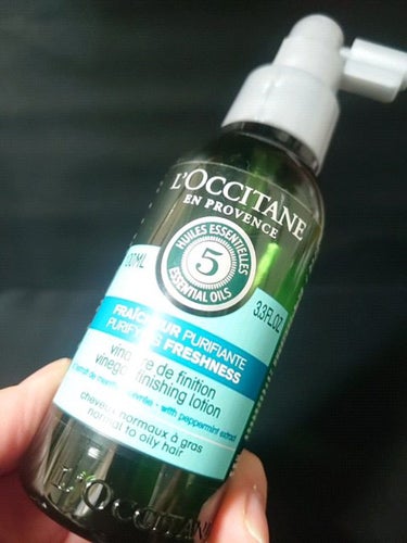 ファイブハーブス ピュアフレッシュネス シャイニングビネガー/L'OCCITANE/頭皮ケアを使ったクチコミ（1枚目）