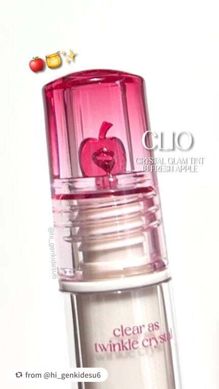 【hi_genkidesu6さんから引用】

“🍎🍯CLIO / CRYSTAL GLAM TINT [18 FRESH APPLE]
¥1,790 #購入品
────────────
2025s/s 新作のApple Series♡⸝