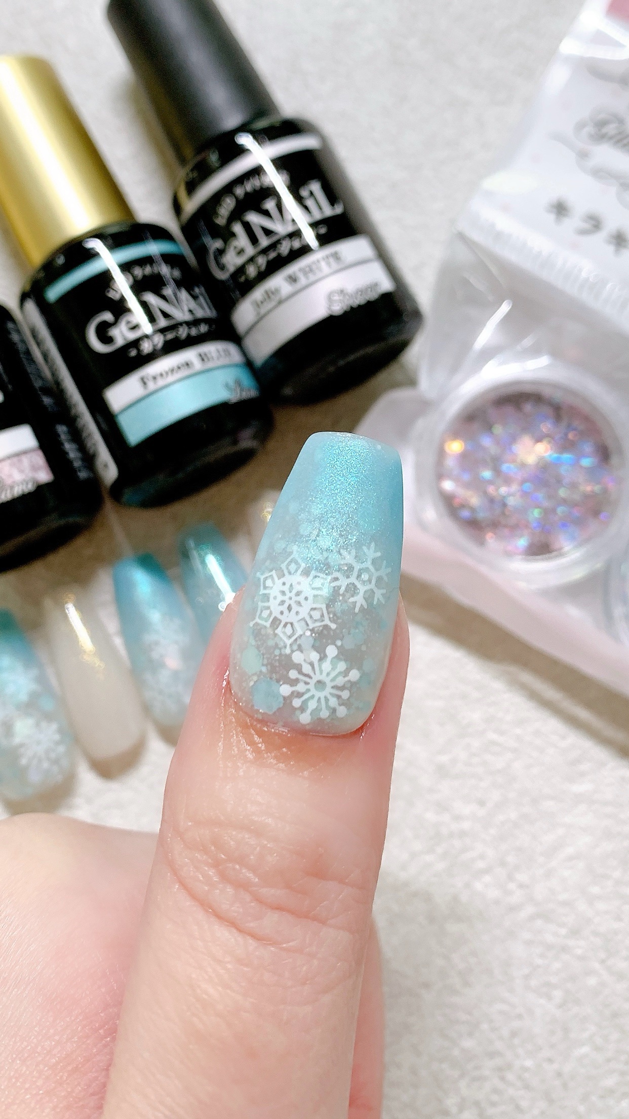 ジェルネイル（ライト対応）/セリア/ジェルネイルを使ったクチコミ（1枚目）