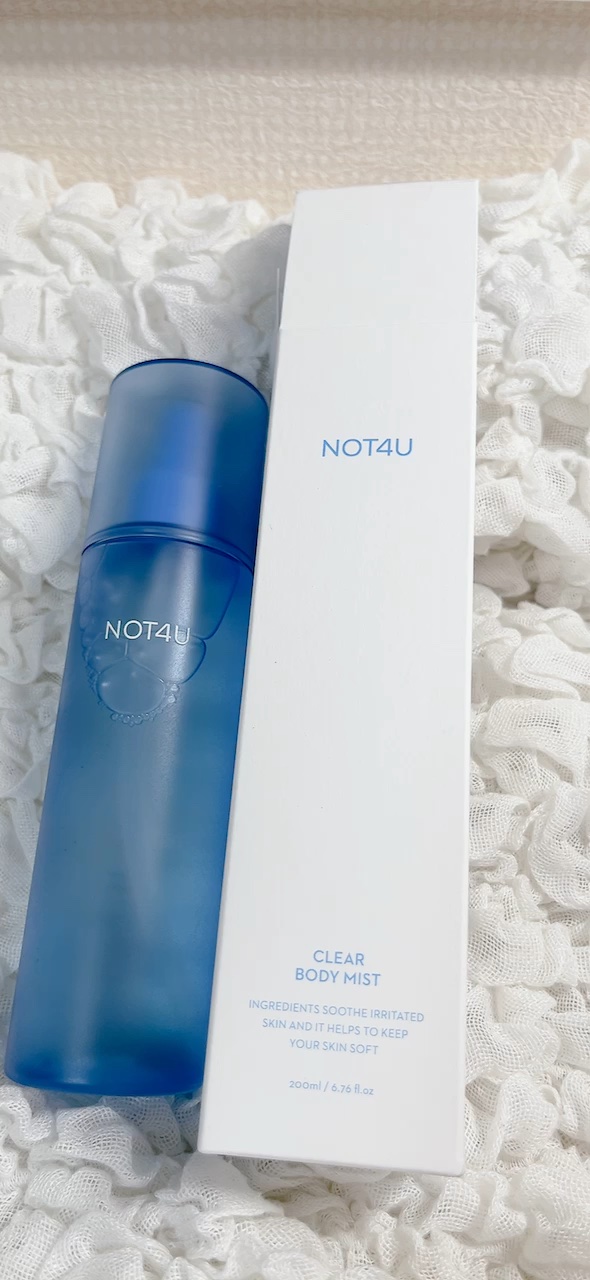 NOT4U クリア ボディミスト/NOT4U/ミスト状化粧水の人気ショート動画