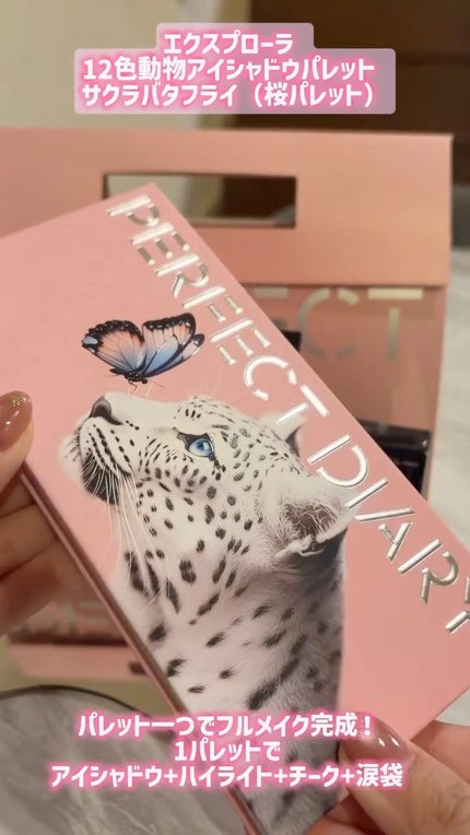 エクスプローラ12色 動物アイシャドウパレット/PERFECT DIARY/アイシャドウパレットの人気ショート動画