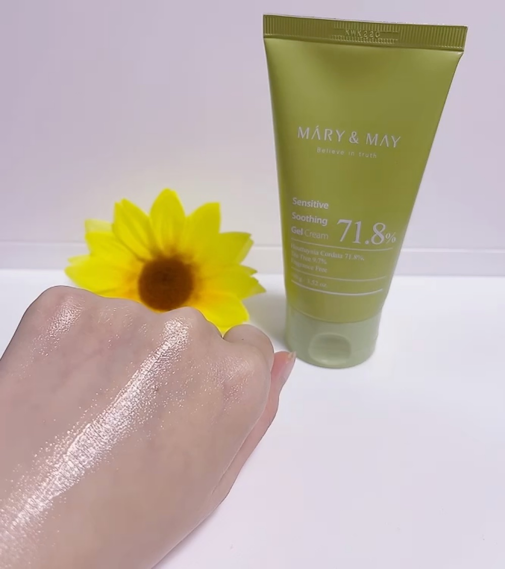 Sensitive Soothing Gel Cream/MARY&MAY/フェイスクリームを使ったクチコミ（1枚目）