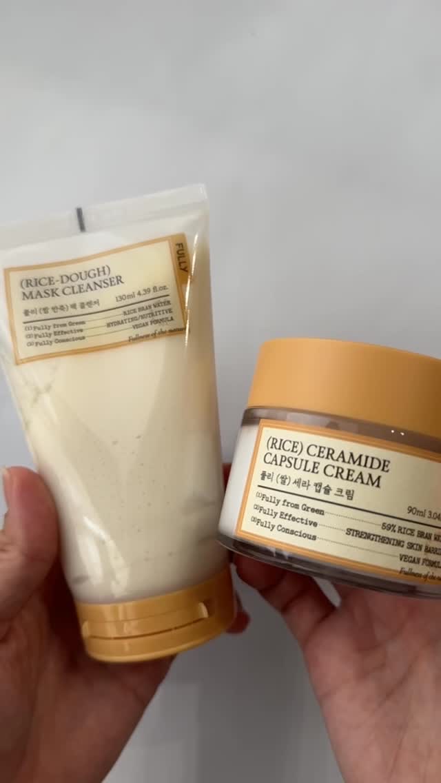 FULLY⁣
☑︎米PDRNマスククレンザー⁣
　¥3467(税込)⁣
100分間で5000回こねて完成させた⁣
もち米ペーストのようにもっちりした⁣
テクスチャーの弱酸性クレンザー✨⁣
⁣
パックと洗顔が1本で完了する⁣
2wayタイプ�