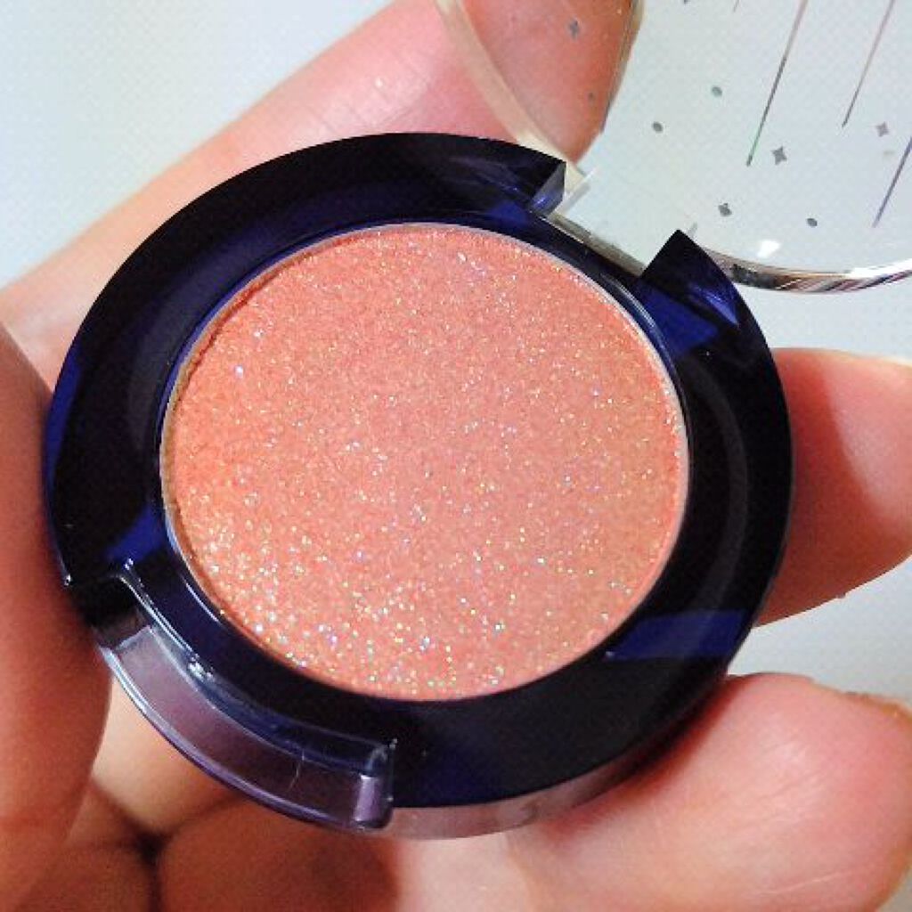 グリッター シャドウ カラー 03 コーラルサートン(CORAL SATURN)/rom&nd/グリッターを使ったクチコミ（2枚目）
