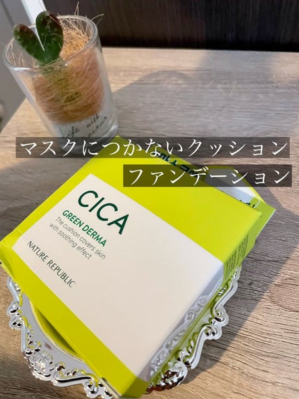 CICA GREEN DERMA The cushion covers skin with soothing effect/ネイチャーリパブリック/クッションファンデーションの人気ショート動画