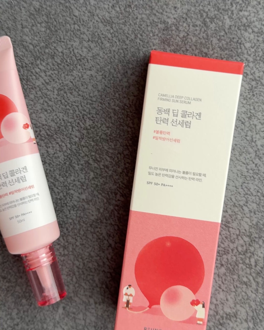 ツバキディープコラーゲン弾力日焼け止めセラム/ROUND LAB/日焼け止めクリームの動画クチコミ5つ目