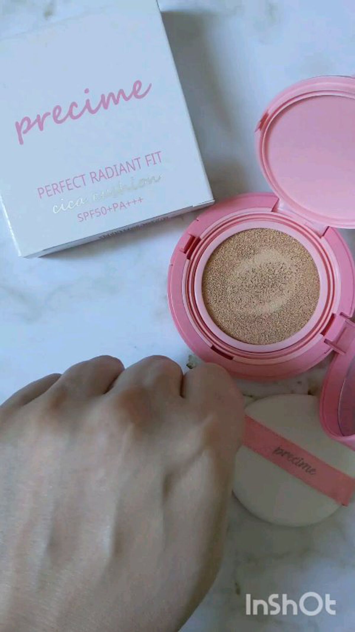  PERFECT RADIANT FIT CICAクッションファンデ P1.PURE NATURAL/PRECIME/クッションファンデーションを使ったクチコミ（3枚目）