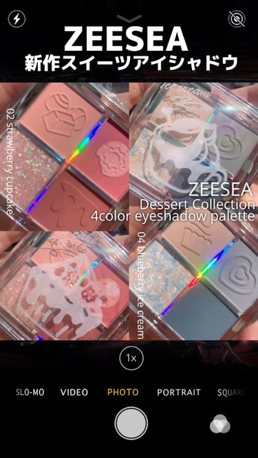 ZEESEAデザートコレクション４カラーアイシャドウパレット/ZEESEA/アイシャドウパレットを使ったクチコミ（1枚目）