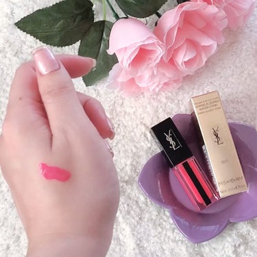 ルージュ ピュールクチュール ヴェルニ ウォーターステイン/YVES SAINT LAURENT BEAUTE/口紅を使ったクチコミ（3枚目）