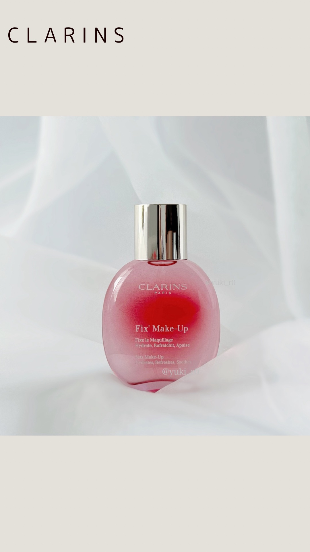 フィックス メイクアップ/CLARINS/ミスト状化粧水を使ったクチコミ（1枚目）