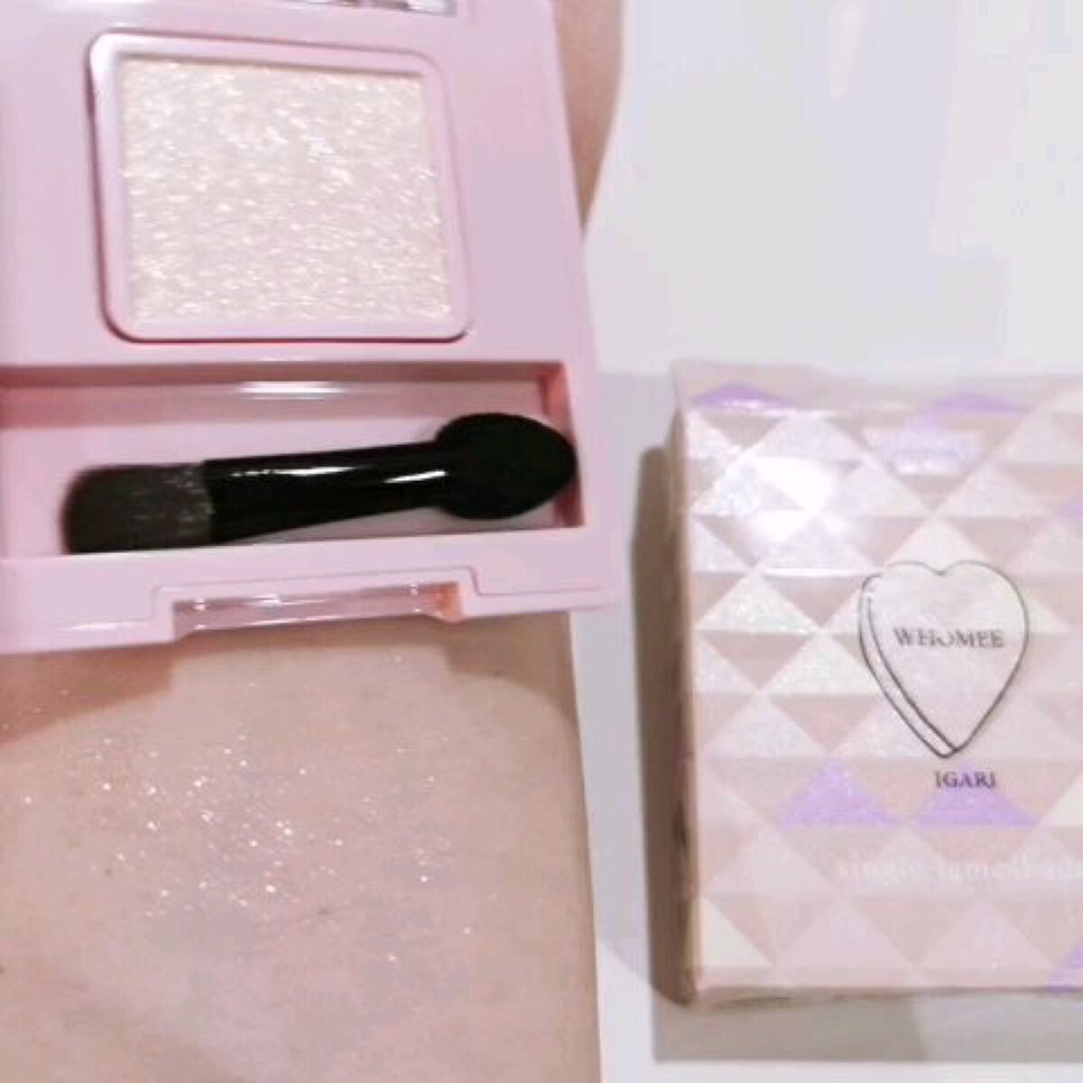 フーミー シングルラメシャドウ/WHOMEE/単色アイシャドウを使ったクチコミ（3枚目）